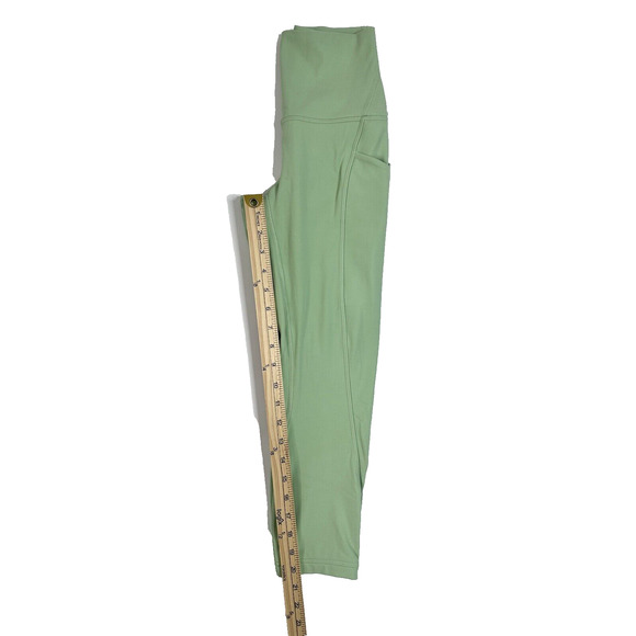 Lululemon Align High Rise Pant 25” Pockets Green Size 2 - Picture 7 of 9